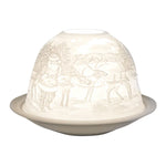 Dome-Light Knecht Ruprecht, Porzellan-Windlicht, KERZENFARM HAHN