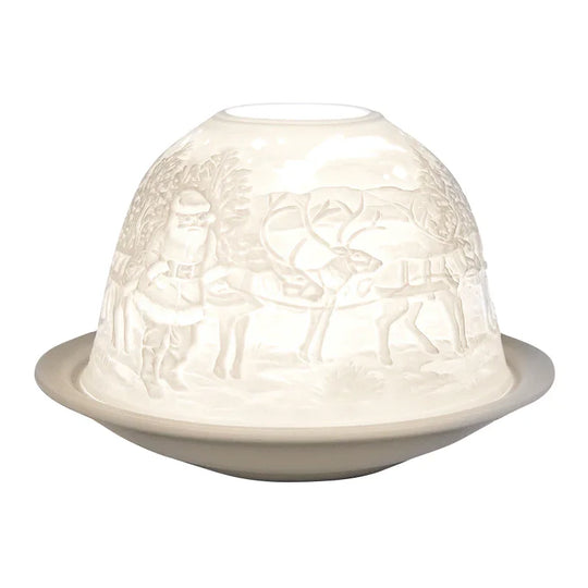 Dome-Light Knecht Ruprecht, Porzellan-Windlicht, KERZENFARM HAHN