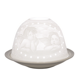 Dome-Light Raphael-Engel, Porzellan-Windlicht, KERZENFARM HAHN