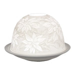 Dome-Light Weihnachtsstern, Porzellan-Windlicht, KERZENFARM HAHN