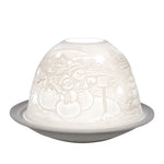 Dome-Light Winter, Porzellan-Windlicht, KERZENFARM HAHN