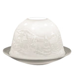 Dome-Light Winternacht, Porzellan-Windlicht, KERZENFARM HAHN