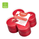 Duft-Maxilichter, Granatapfel, True Scents, BOLSIUS, Ø60 mm, Brenndauer ca. 8h, 8 Stück pro Verpackung