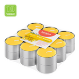 Duft-Teelichter, Mimose, True Scents, BOLSIUS, Ø38 mm, Brenndauer ca. 4h, 18 Stück pro Verpackung