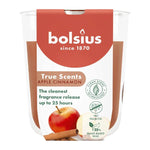 Duftkerze im Glas, Apple Cinnamon, True Scents, BOLSIUS, 80/73 mm, Brenndauer ca. 25h