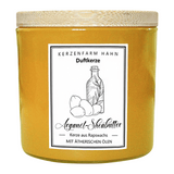 Duftkerze im Glas, Arganöl-Sheabutter, 100% pflanzliches Rapswachs, KERZENFARM HAHN, mit reinen ätherischen Ölen, Brenndauer ca. 17h - luterna.de