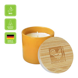 Duftkerze im Glas, Arganöl-Sheabutter, 100% pflanzliches Rapswachs, KERZENFARM HAHN, mit reinen ätherischen Ölen, Brenndauer ca. 17h - luterna.de