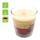 Duftkerze im Glas, Bratapfel, 100% pflanzliches Stearin, KERZENFARM HAHN, mit reinen ätherischen Ölen, Brenndauer ca. 24h - luterna.de