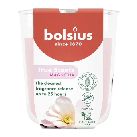 Duftkerze im Glas Magnolie, BOLSIUS, 25h –