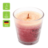 Duftkerze im Glas, Weihnachtstraum, 100% pflanzliches Stearin, KERZENFARM HAHN, mit reinen ätherischen Ölen, Brenndauer ca. 24h - luterna.de