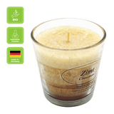 Duftkerze im Glas, Zimt, 100% pflanzliches Stearin, KERZENFARM HAHN, mit reinen ätherischen Ölen, Brenndauer ca. 24h - luterna.de