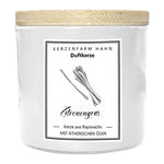 Duftkerze im Glas, Zitronengras, 100% pflanzliches Rapswachs, KERZENFARM HAHN, mit reinen ätherischen Ölen, Brenndauer ca. 17h