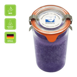 Duftkerze im XL-Weckglas®, Lavendel, 100% pflanzliches Stearin, KERZENFARM HAHN, mit reinen ätherischen Ölen, Brenndauer ca. 40h - luterna.de