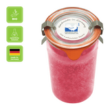 Duftkerze im XL-Weckglas®, Rose, 100% pflanzliches Stearin, KERZENFARM HAHN, mit reinen ätherischen Ölen, Brenndauer ca. 40h - luterna.de