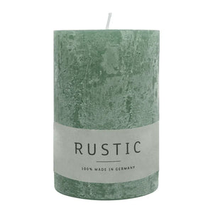 RUSTIC-Stumpenkerze Efeu, WENZEL, 80/60 mm, Brenndauer ca. 25h, selbstverlöschend