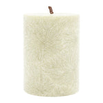 Stumpenkerze aus Stearin, Elfenbein, 50/65 mm, 100% pflanzlicher Wachs, KERZENFARM HAHN, Brenndauer ca. 15h