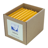 Stabkerzen aus Paraffin, 110/13 mm, Gelb, KERZENFARM HAHN, Brenndauer ca. 2h, 49 Stück pro Verpackung