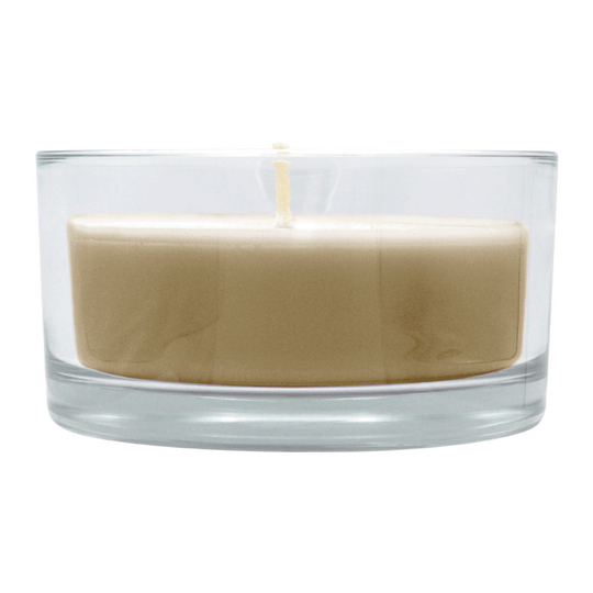 Glasschale Outdoor mit Dochtkerze, Outdoor-Kerze, Erdnuss, WENZEL, 150/80 mm, Brenndauer ca. 20h