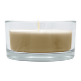 Glasschale Outdoor mit Dochtkerze, Outdoor-Kerze, Erdnuss, WENZEL, 150/80 mm, Brenndauer ca. 20h