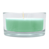 Glasschale Outdoor mit Dochtkerze, Outdoor-Kerze, Light Green, WENZEL, 150/80 mm, Brenndauer ca. 20h