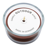 Glasschale Outdoor mit Dochtkerze, Outdoor-Kerze, Marone, WENZEL, 150/80 mm, Brenndauer ca. 20h