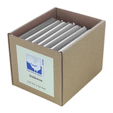 Stabkerzen aus Paraffin, 110/13 mm, Grau, KERZENFARM HAHN, Brenndauer ca. 2h, 49 Stück pro Verpackung