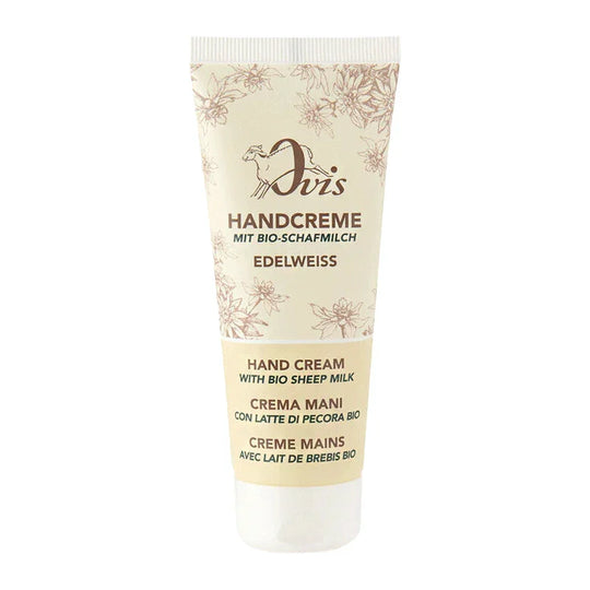 Handcreme Edelweiß, Ovis Schafmilchseife, 100% natürlich, mit Bio-Schafmilch, 75 ml