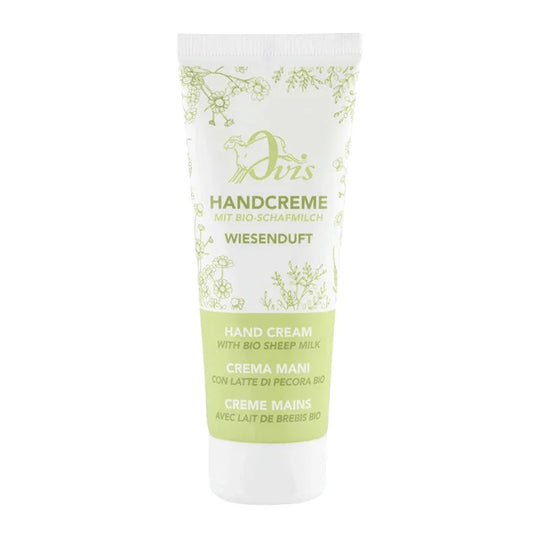 Handcreme Wiesenduft, Ovis Schafmilchseife, 100% natürlich, mit Bio-Schafmilch, 75 ml