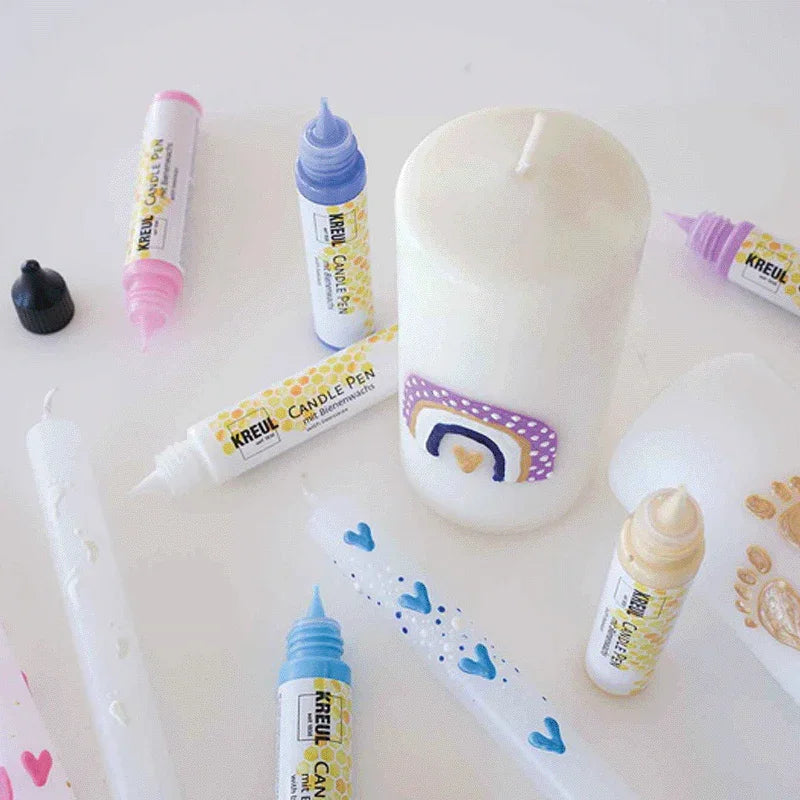 KREUL Candle Pen, 6er Set Hello Baby, Kerzenstifte, 29 ml –