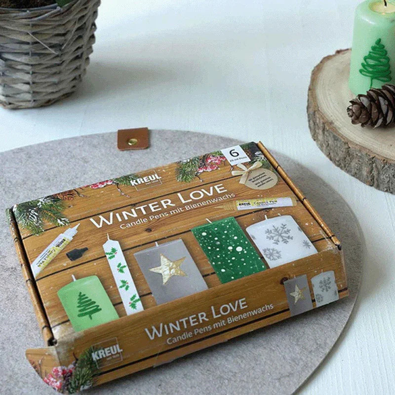 KREUL Candle Pen, 6er Set Winter Love, Kerzenstifte, 29 ml –