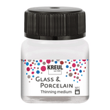 KREUL Glass & Porcelain Farbverdünner, für aquarellartige Farbeffekte, 20 ml