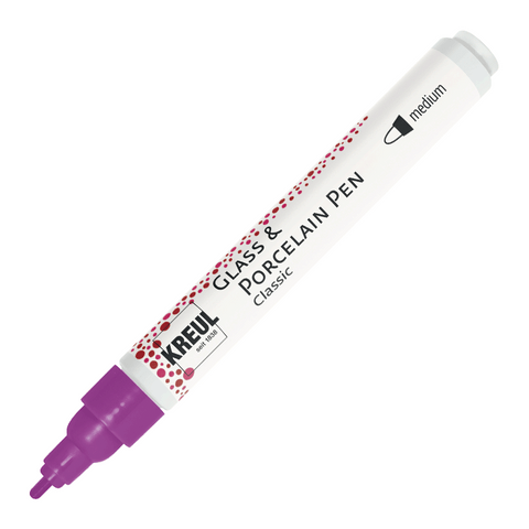 KREUL Glass & Porcelain Pen Classic medium, Flieder, 2-4 mm