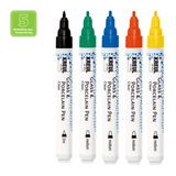 KREUL Glass & Porcelain Pen Clear 5er Set, Glas- & Porzellanmalstifte