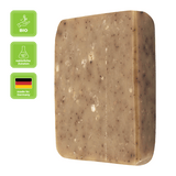 Kaffeeseife mit Kakaobutter – vegan, THOMA Naturseifen-Manufaktur, mit wertvoller Bio-Sheabutter, 100 g, Körperpflege