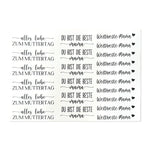 Kerzenfolie, Kerzentattoo "Beste Mama", Schwarz, DIN A5