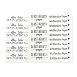 Kerzenfolie, Kerzentattoo "Bester Papa", Schwarz, DIN A5