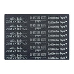 Kerzenfolie, Kerzentattoo "Bester Papa", Weiß, DIN A5