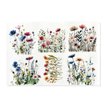 Kerzenfolie, Kerzentattoo "Blumenwiese", Farbig, DIN A5