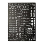 Kerzenfolie, Kerzentattoo "Danke", Weiß, DIN A4