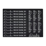 Kerzenfolie, Kerzentattoo "Danke für die schöne Zeit", Weiß, DIN A5