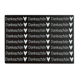 Kerzenfolie, Kerzentattoo "Dankeschön", Weiß, DIN A5