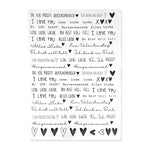 Kerzenfolie, Kerzentattoo "Du bist...", Schwarz, DIN A4