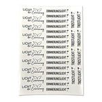 Kerzenfolie, Kerzentattoo "Erinnerungslicht", Schwarz, DIN A4