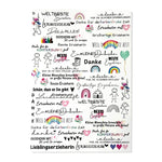 Kerzenfolie, Kerzentattoo "Erzieherin", Farbig, DIN A4