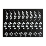 Kerzenfolie, Kerzentattoo "Flora", Weiß, DIN A5