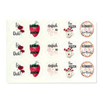 Kerzenfolie, Kerzentattoo "Für Dich", Farbig, DIN A5, Selbst zuschneidbare Teelichtsticker ohne Loch