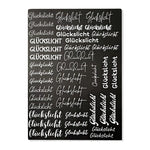 Kerzenfolie, Kerzentattoo "Glückslicht", Weiß, DIN A4