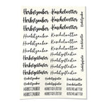 Kerzenfolie, Kerzentattoo "Herbstgeflüster", Schwarz, DIN A4