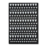 Kerzenfolie, Kerzentattoo "Herzen Mix", Weiß, DIN A4