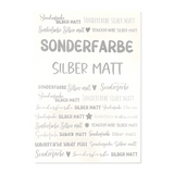 Kerzenfolie, Kerzentattoo "Herzen Mix", Silber Matt, DIN A4